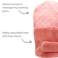 Load image into Gallery viewer, Gummee Mitts Anti scratch Teething Mittens 0+ Months Pink