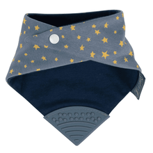 Load image into Gallery viewer, Gummee Ultimate Pack GG Turquoise, Link N Teethe and Midnight Stars Bib