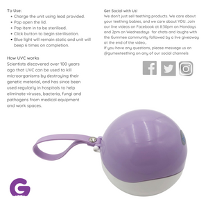 Information about the Gummee UV
