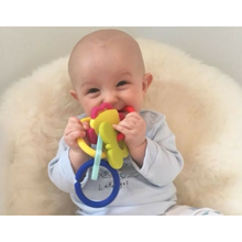 Laden Sie das Bild in den Galerie-Viewer, teething ring set with silicone teether links baby teething teething toys