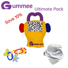 Load image into Gallery viewer, Gummee Ultimate Pack GG Yellow, Link N Teethe and Cloud Bib