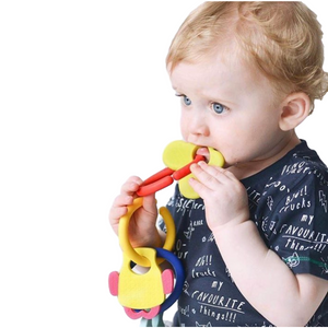 teething ring set with silicone teether links baby teething teething toys