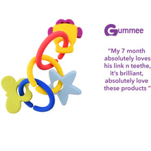Laden Sie das Bild in den Galerie-Viewer, teething toy with silicone teether links baby teething guide