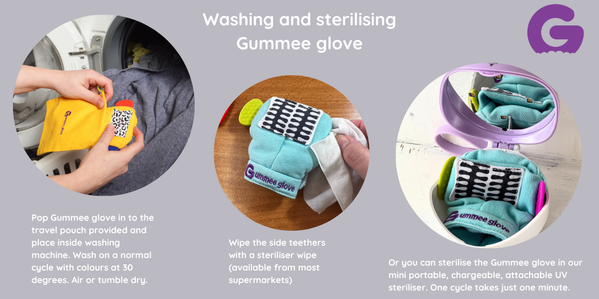 How to wash and sterilise Gummee glove