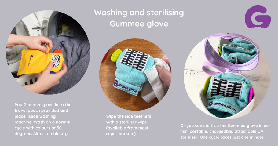 How to wash and sterilise Gummee glove