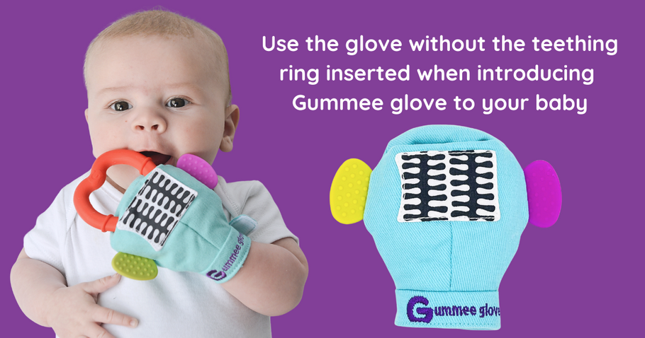 What is the recommended age for using the Gummee Glove?