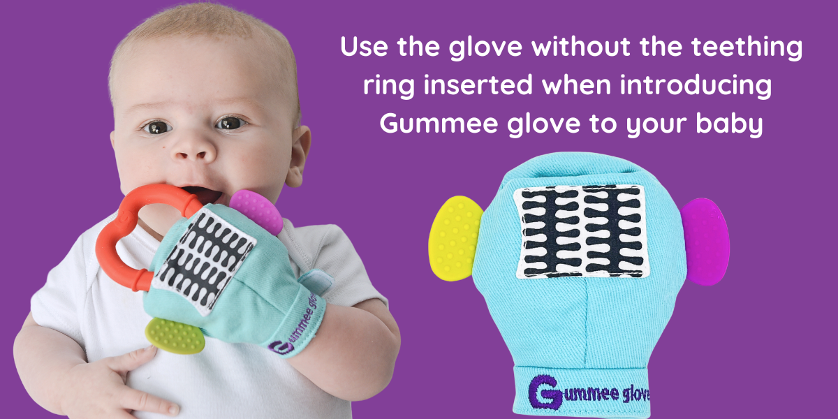 What is the recommended age for using the Gummee Glove?