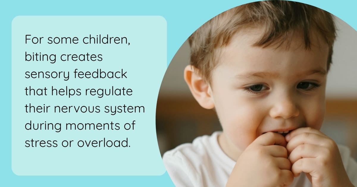 My Child Bites Themselves When Overwhelmed