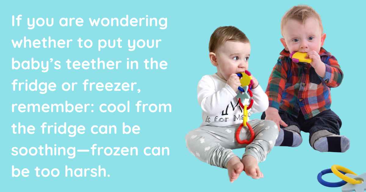 Can You Freeze a Baby Teether? Why the Fridge Is Safer...