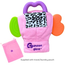 Load image into Gallery viewer, Gummee Glove Plus, teething mitten, Pink, from 6 months