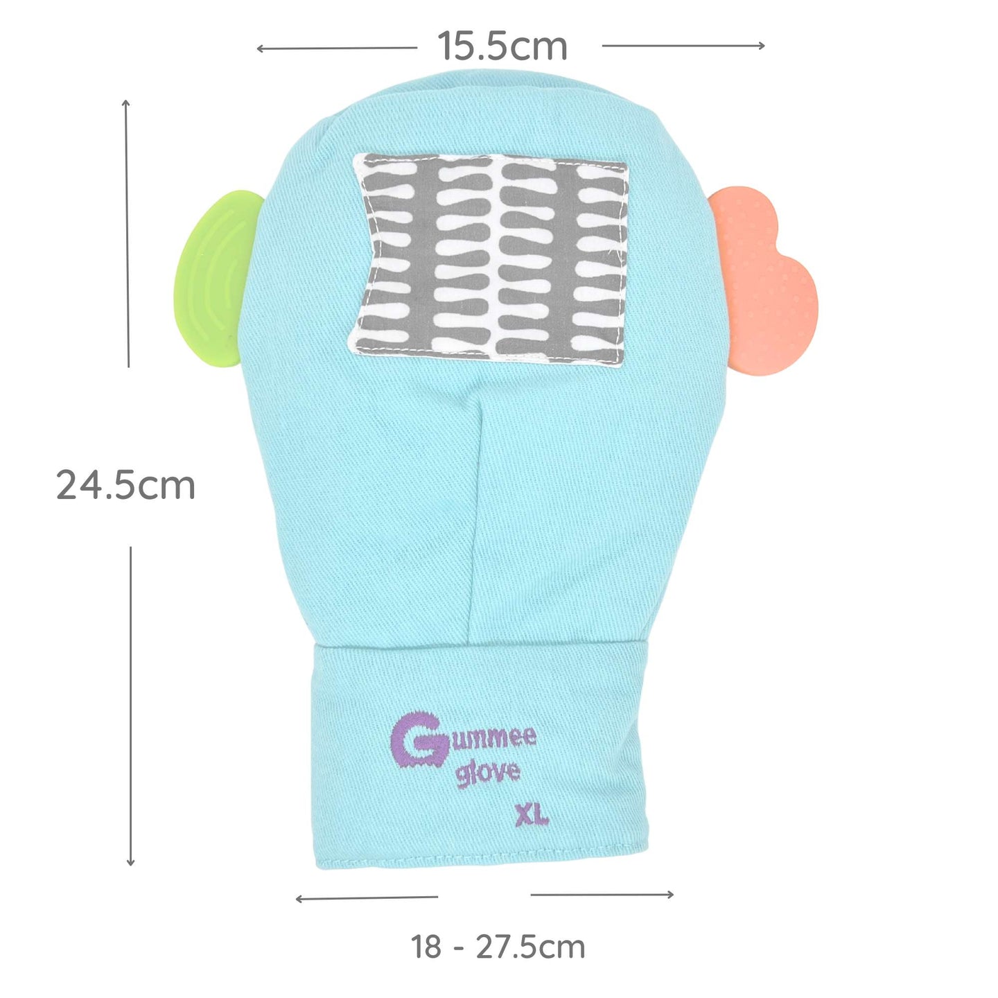 DOUBLE Gummee Mouthing Glove for additional needs Size EXTRA LARGE (FOR ADULTS) 5% discount