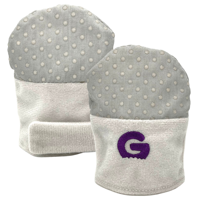 Gummee Mitts Anti scratch Teething Mittens 0+ Months Grey