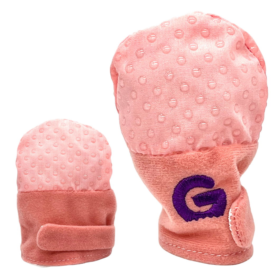 Pink online scratch mitts