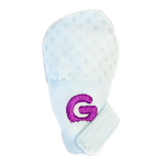 gummee mitts showing hook and loop closed to wrap around wrist