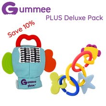 Laden Sie das Bild in den Galerie-Viewer, Gummee Deluxe PLUS Pack – Gummee Glove PLUS und Link N Teethe