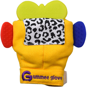 silicone butterfly shaped teether can fit in all our gummee gloves