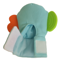 Load image into Gallery viewer, Gummee mouthing gloves for additional / special needs for any child that bites their hands strong hook and loop closure