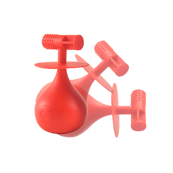 molar teether back teeth teething toy hygienically designed with wobble base