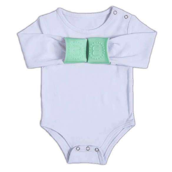 teething mitten babygro