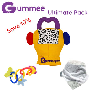 Gummee Ultimate Pack GG Yellow, Link N Teethe and Cloud Bib