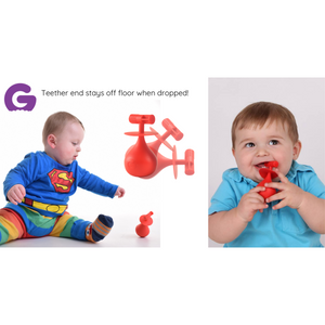 molar teether back teeth teething toy hygienically designed with wobble base