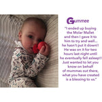 molar teether back teeth teething toy hygienically designed with wobble base